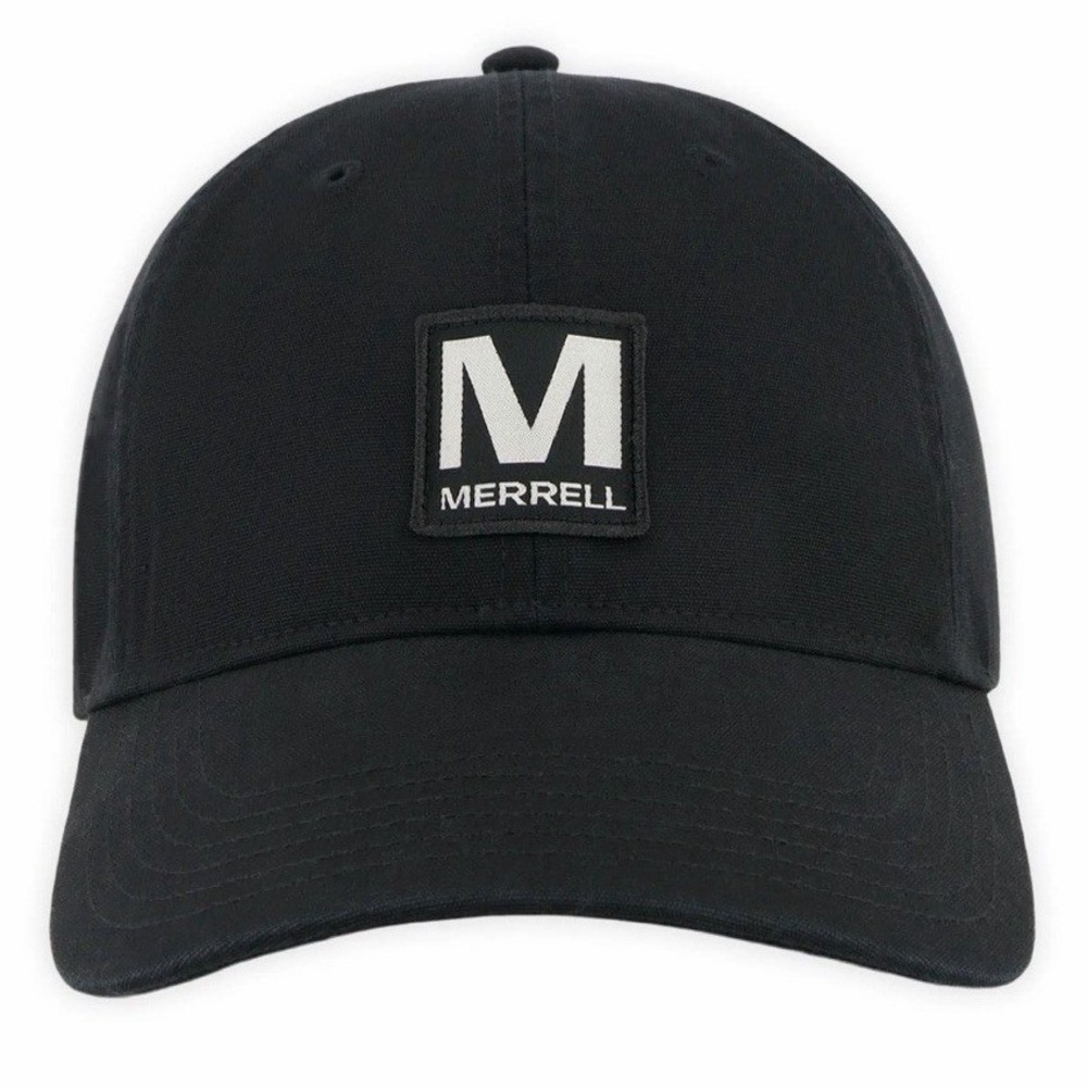 Merrell Unisex's Patch Cap Black 100% cotton One Size New
